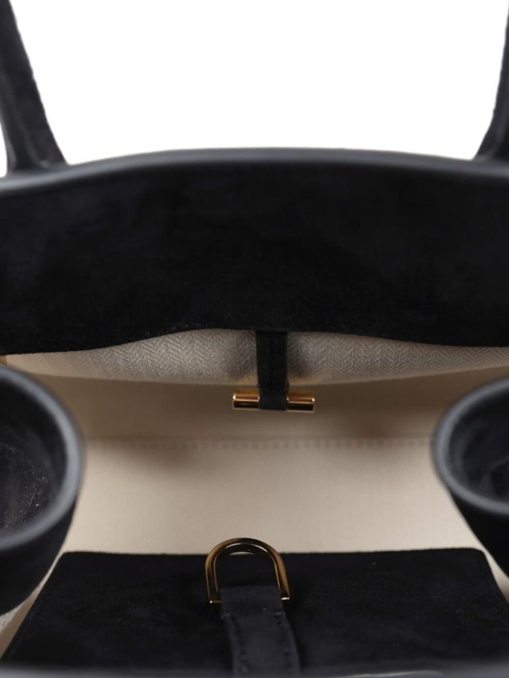 THE ROW SOFT MARGAUX 10 SUEDE Bag Black NEW NWT - So BEAUTIFUL and RARE to Find - Picture 3 of 9